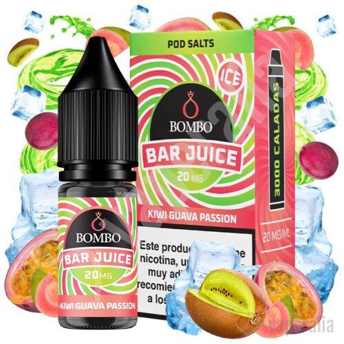 kiwi guava passion ice 10ml bar juice by bombo