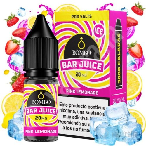 pink lemonade ice 10ml bar juice by bombo