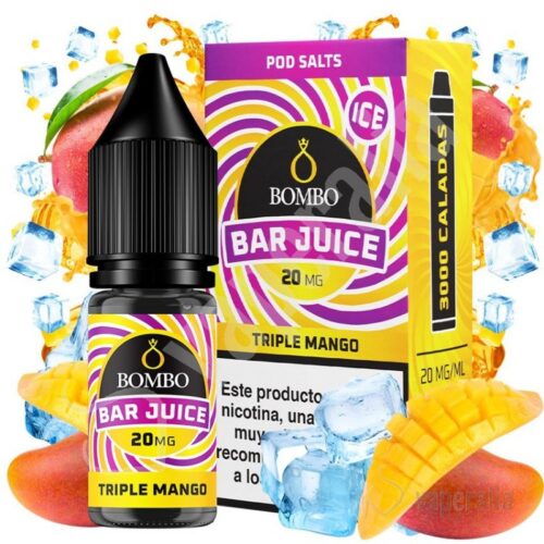 triple mango ice 10ml bar juice by bombo