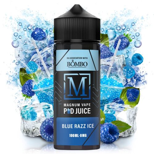 blue razz ice 100ml magnum vape pod juice