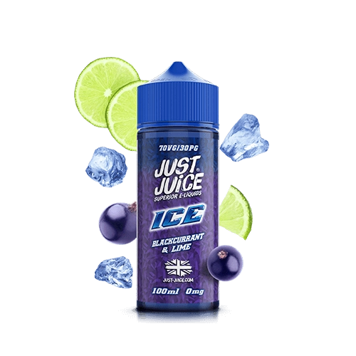 just juice blackcurrant lime ice 100ml