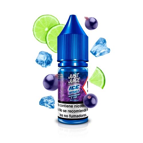 just juice ice nic salt blackcurrant lime 10ml 177924