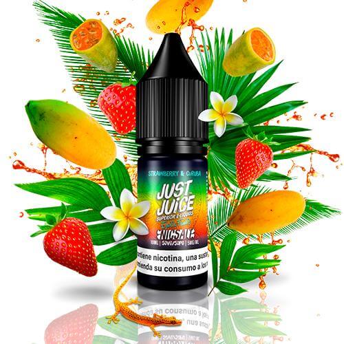 just juice nic salt exotic fruits strawberry amp curuba 10ml