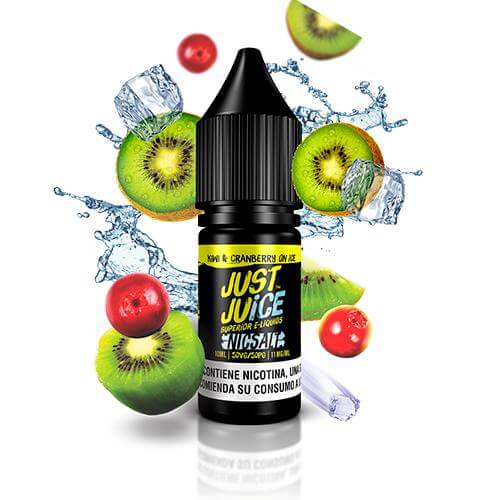 just juice nic salt kiwi amp cranberry on ice 10ml