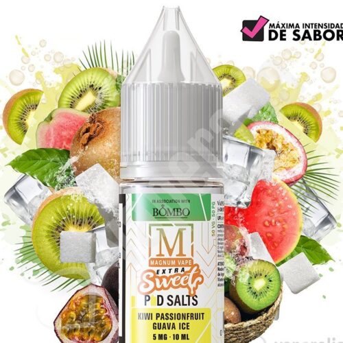 kiwi passionfruit guava ice 10ml magnum vape extra sweet pod salts e1723712918987