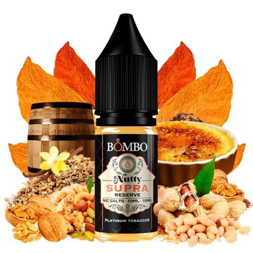 nutty supra reserve 10ml latinum tobaccos nic salts by bombo