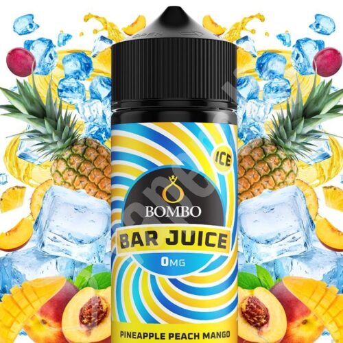 pineapple peach mango ice 100ml bar juice by bombo e1723712360812