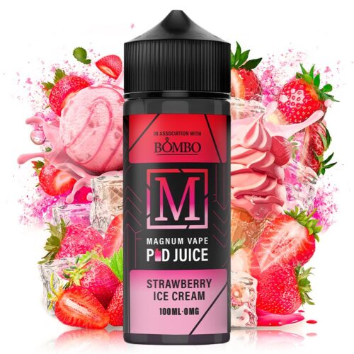 strawberry ice cream 100ml magnum vape pod juice