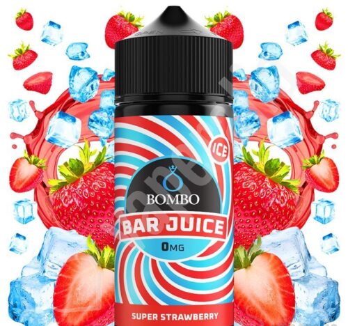 super strawberry ice 100ml bar juice by bombo e1723712390420