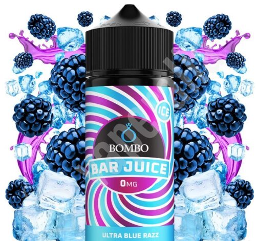 ultra blue razz ice 100ml bar juice by bombo e1723712304525