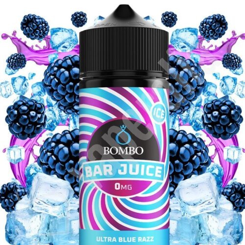 ultra blue razz ice 100ml bar juice by bombo e1723712304525