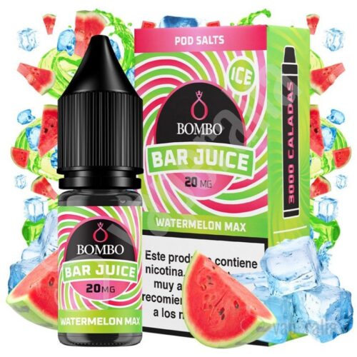 watermelon max ice 10ml bar juice by bombo