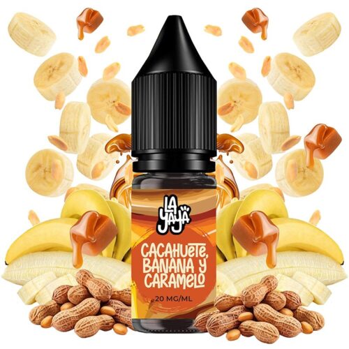 Cacahuete, Banana y Caramelo 10ml - La Yaya Salt